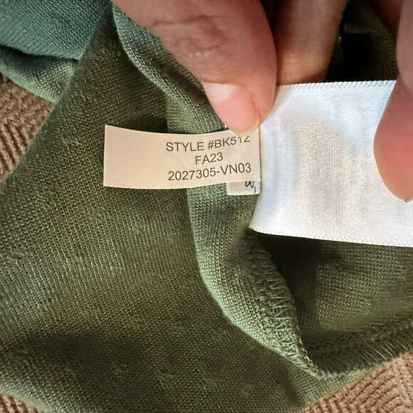 ✨J.Crew Size M Women's Casual Green Textured Short Sleeve Dress ✨ - Picture 6 of 8